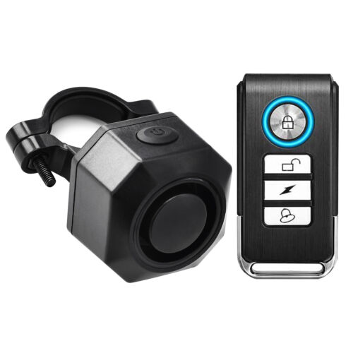 Wireless Vibration Motorcycle Bicycle Bike Alarm Security USB Rechargeable Black - Picture 13 of 16