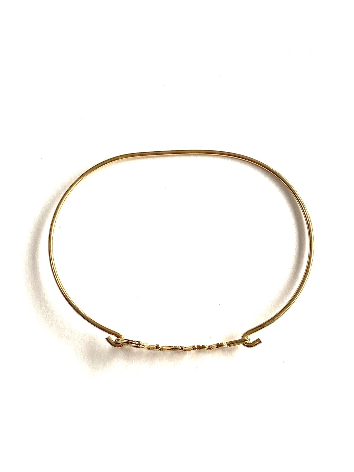 Diane Name Monogram Bangle Fancy Script Gold Tone… - image 2