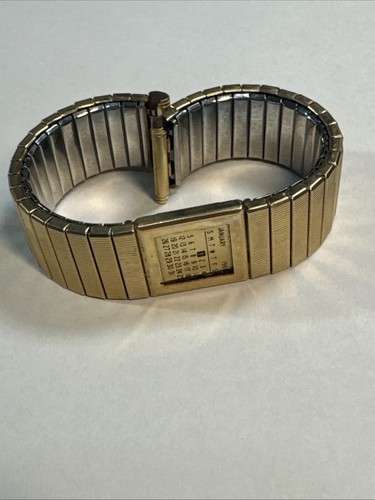 Vtg Kreisler Stainless Steel 10k GF January Calendater 1969 Watch Band - Picture 14 of 24