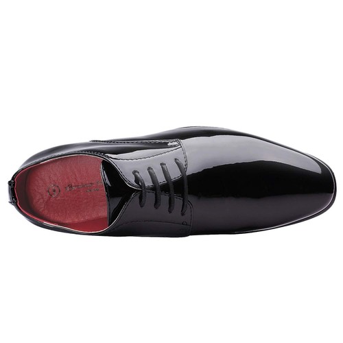 Men Dress Shoes Classic Lace-up Formal Oxfords Faux Leather Tuxedo Shoes 6.5-13 - Picture 11 of 20