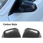 For 2020-2022 2023 Tesla Model Y Add-On Side Mirror Cap Cover Carbon Fiber Look