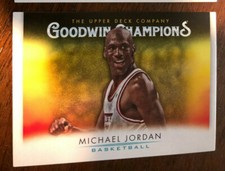 2021 UD Goodwin Champions Michael Jordan Horizontal Base Chicago Bulls #61