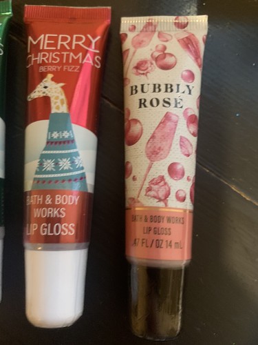 3 new BATH & BODY WORKS LIP GLOSS - bubbly rose, berry fizz, sweet buttercream - Picture 3 of 3