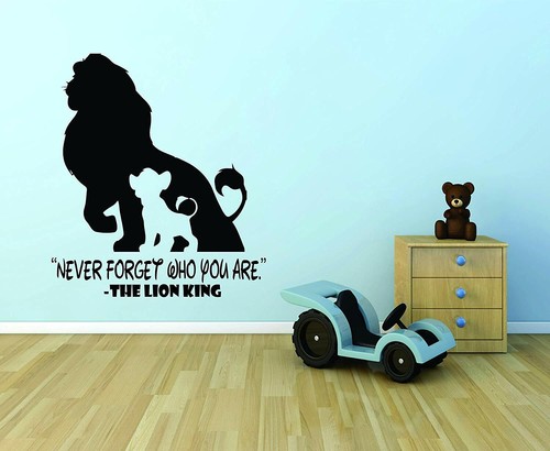 König der Löwen Cartoon Mufasa Zitat Kinder Vinyl Kunst Aufkleber für Zuhause Zimmer Wandtattoo - Bild 1 von 3