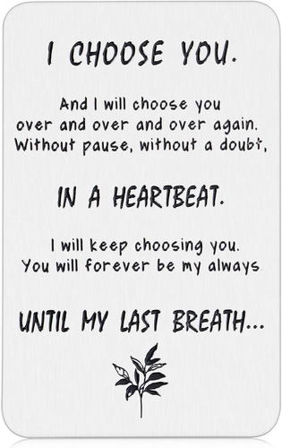 Valentine Wallet Card Insert for Husband Boyfriend Men from Wife Girlfriend Meta - Bild 7 von 12