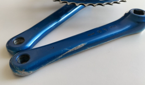 SR APEX -M BMX Cranks blue 170mm 44T SAKAE RINGYO - Picture 8 of 24