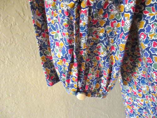 J. Vestido túnica Crew Liberty tela estampado floral mini cambio mujer talla XS - Imagen 5 de 7