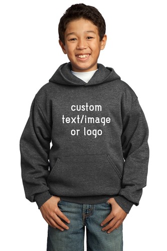 Ink Stitch Unisex Youth Kids Design Your Own Custom Printed Fleece Hoodies - Picture 26 of 56