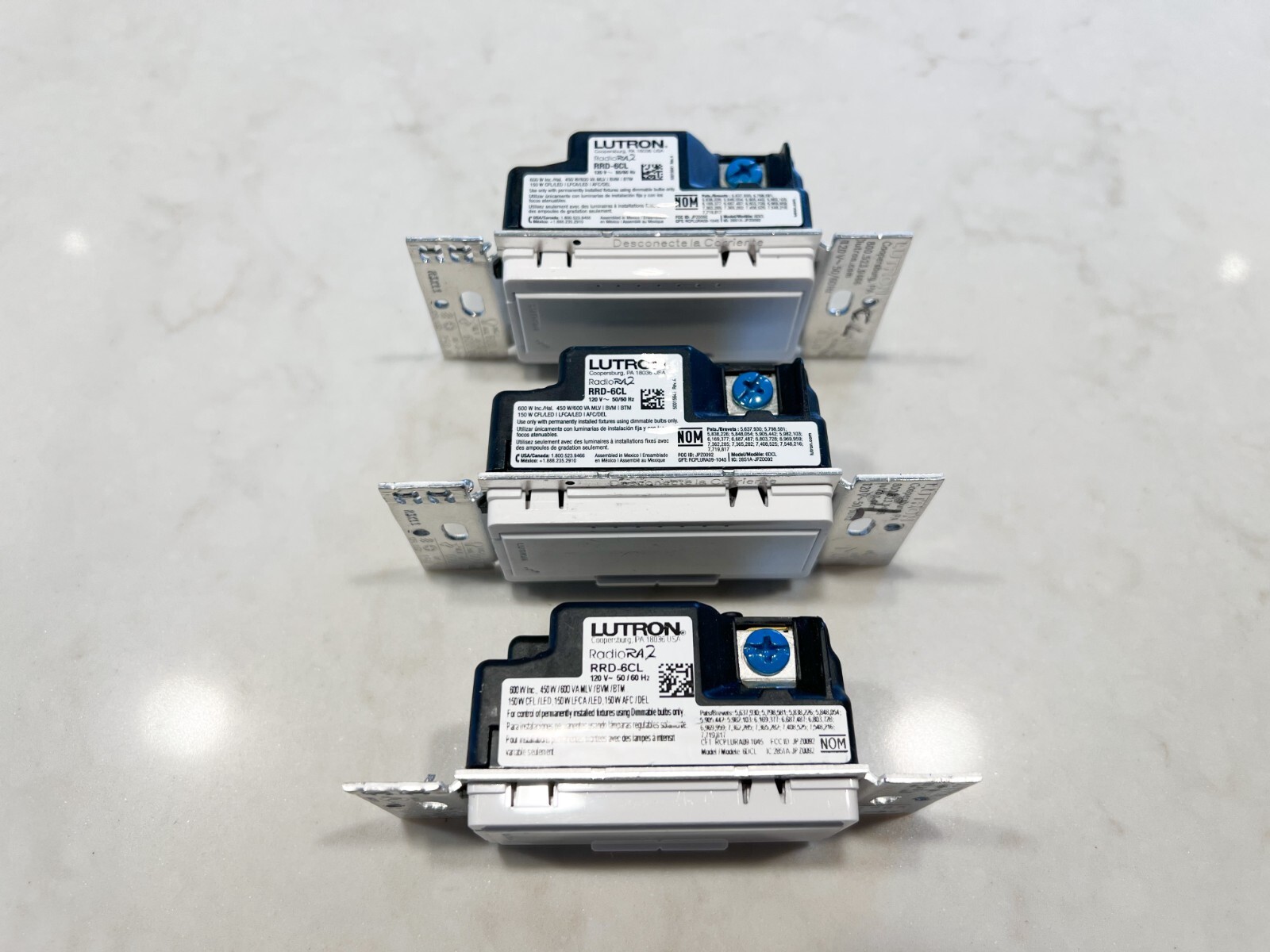Lutron RRD6CLWH Radio RA2 Dimmers Lot Of 3 eBay