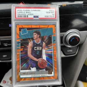 2020-21 Donruss Lamelo Ball Orange Laser Rated Rookie #202 PSA 10 GEM MT RC