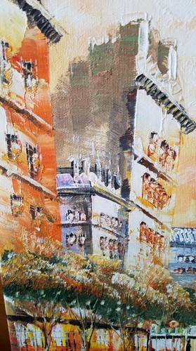 Paris Eiffelturm wunderschönes 16,5 x 20,5 Gemälde Berman - Bild 3 von 5