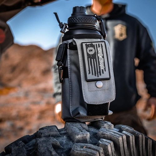 Iron Infidel Battle Bottle - 32 Oz Insulated Water Bottle with Straw Lid & Chug  - Picture 8 of 9