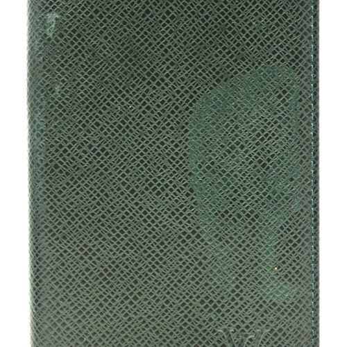 Louis Vuitton Geldbörse grün Taurillon Leder Adressbuch - Bild 2 von 10