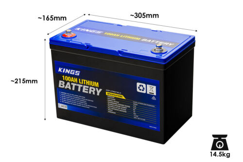 Kings 12V 100Ah Lithium LiFePO4 Deep Cycle Battery | BMS | 2000+ Cycles - Picture 5 of 5