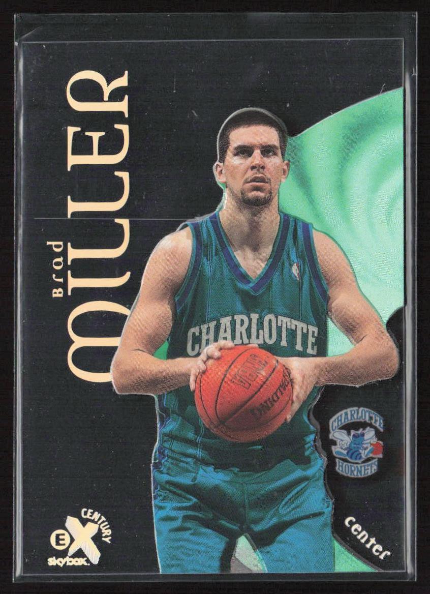 1998-99 SkyBox E-X Century Brad Miller #64 Rookie Charlotte Hornets