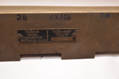 Tubo Federal RADIO parte ORTHO-SONIC tipo H - CUBIERTA METÁLICA VINTAGE - Imagen 2 de 4
