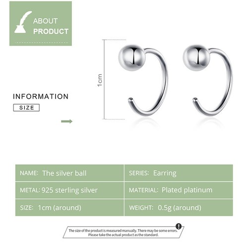 Voroco S925 Sterling Silver Stud Hook Earrings Charm CZ Women Party Jewelry Gift - Picture 50 of 176