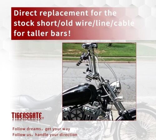 TIGERSGATE 14" Sportster Handlebar Extended CAN-Bus & Front Turn Signal Wiring - Picture 2 of 8
