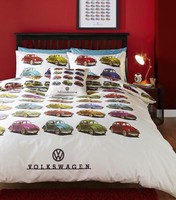 Volkswagen Vw Beetle Single / Double Duvet Quilt Cover & Pillowcase(s) Official Volkswagen Vw Beetle Single / Double Duvet Quilt Cover & Pillowcase(s) Official
