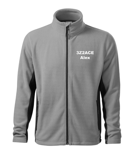 Amatorski radiowy znak wywoławczy i polar z imieniem ozdobiony haftem SZARY - Zdjęcie 1 z 5