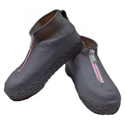 Shoe Boot Cover Protector with Zip Anti Slip Silicone Overshoes Rain Waterproof - Picture 19 of 22
