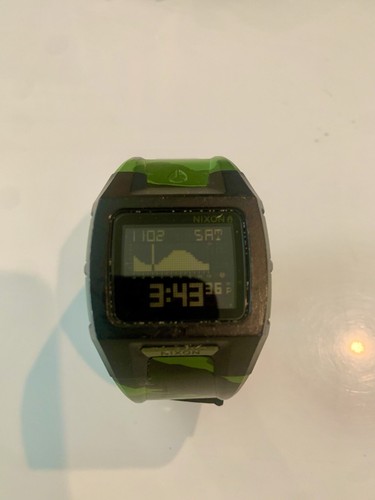 NIXON In The Know The LODOWN Camo Digital Tide Watch New Battery Camouflage
