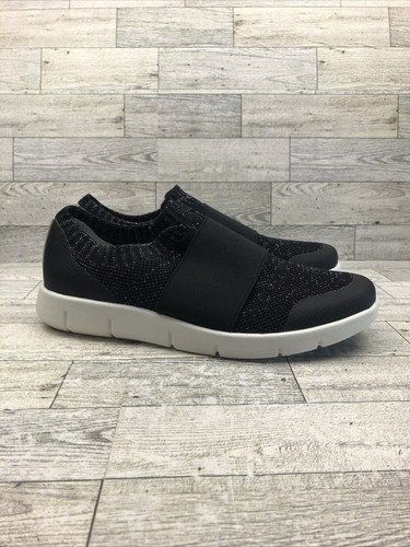 Johnston & Murphy Flex Womens Slip On Sneakers Size 7 M Sparkly Black Silver - Picture 4 of 9