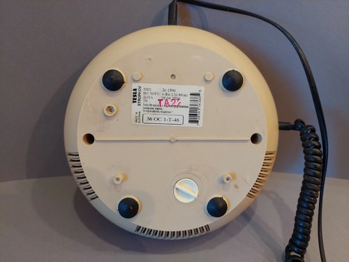 Vintage rotary Telephone Tesla STROPKOV .  White Original Slovakia - Picture 11 of 12