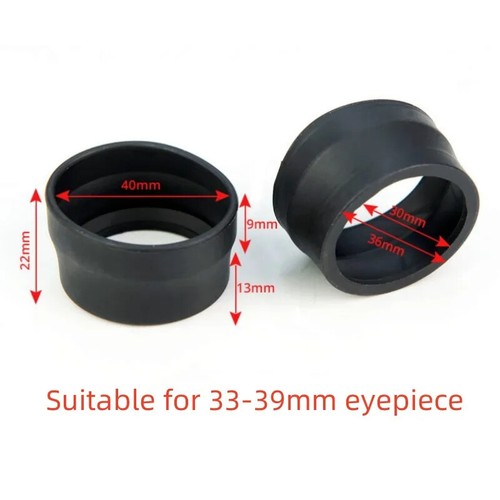 2 Stück 33-39 mm Gummi Okular Schilde Schutz Mikroskop Fernglas Augenmuscheln - Bild 1 von 3