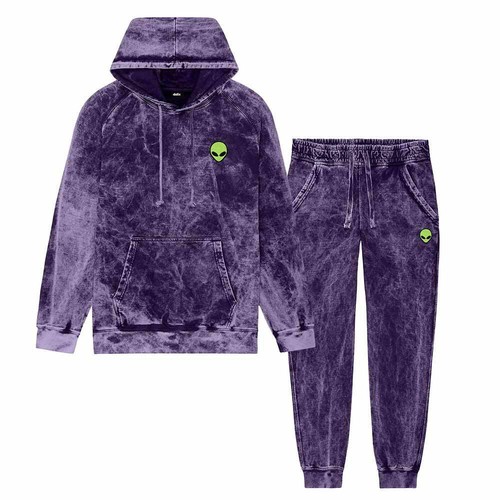 Dalix Alien Midweight Washed Fleece Sweatsuit - Picture 34 of 54