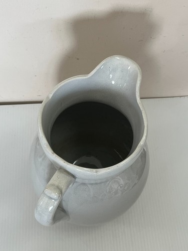 Antique White Ironstone CHAMPION Stamp 11" Water Pitcher - Picture 5 of 7