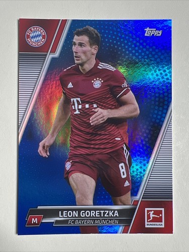 2021-22 Topps Bundesliga /99 Blue Foil #155 Leon Goretzka FC Bayern Munchen - Picture 1 of 3