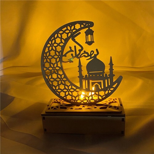 Eid Mubarak Wooden Food Tray Islamic Muslim Party Decor Ramadan Kareem Gifts - Picture 9 of 18