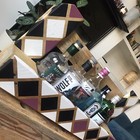 Rustic Wooden  Kitchen Storage Holder Wine Rack Cocktail Caddy Bar Ware Gin Rack