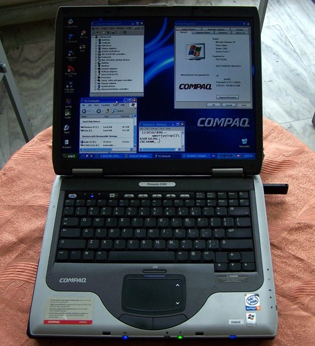 HP Compaq Presario 2500, Intel P4 2.67GHz 768MB RAM 60GB, WiFi Serial, Parallel