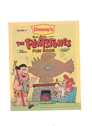 Hanna Barbera Denny's #3, 5, 6, 10, 11, 12 Flintstones Near Mint - Picture 3 of 6