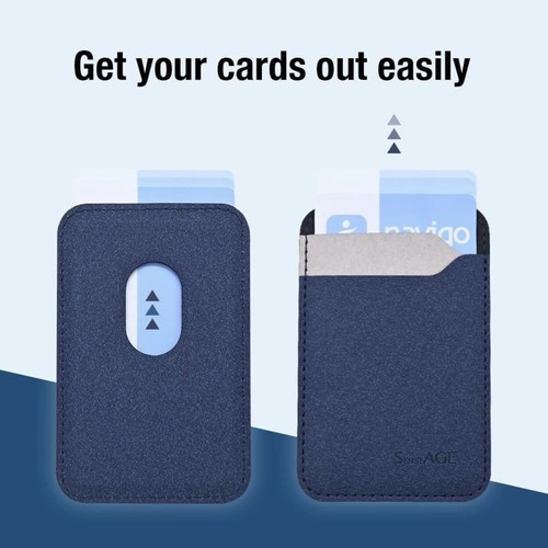 Magnetic Card Wallet Holder iPhone Slim Magsafe Card Holder Phone Card Sleeve - Picture 6 of 12