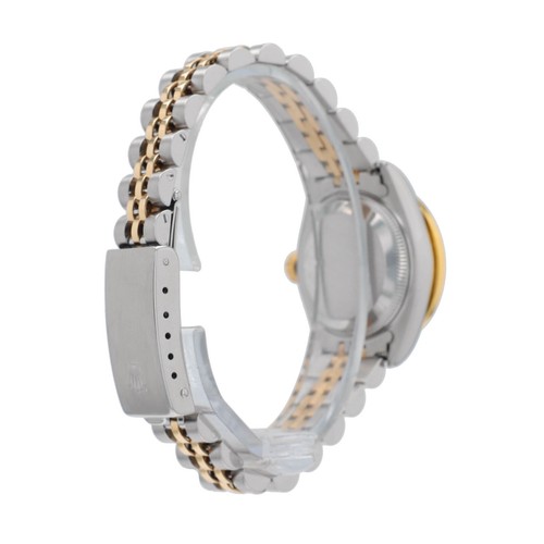 Rolex Orologio Donna Datejust Oro 18K e Acciaio Argento Quadrante e Lunetta Diamanti Floreali - Foto 7 di 19