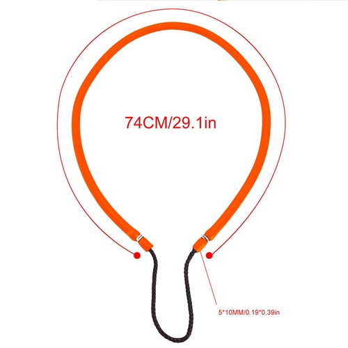 1PCS Orange Rubber Fishing Hand Pole Spear Sling Speargun Pole Spear Sling NEW - Imagen 10 de 10