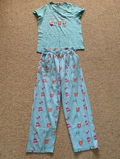 Follow That Dream - Ladies Coffee Print Pyjama Set - UK 8-10