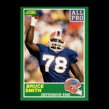 Bruce Smith 1989 Score Buffalo Bills #307 R329P 71