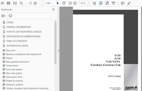 FUNDA IH 6130 COMBINA MANUAL OPERADOR SERVICIO PIEZAS REPARACIÓN PROPIETARIOS PDF USB - Imagen 6 de 8