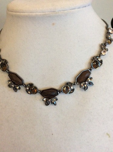 150 $ Givenchy Hemitat Ton & dunkles Holz Halskette #181 GN - Bild 1 von 6