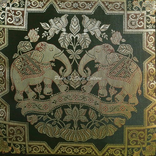 Brocade Jacquard Cushion Cover Elephant Cover Decorative Bohemian Home Decor - Picture 6 of 7