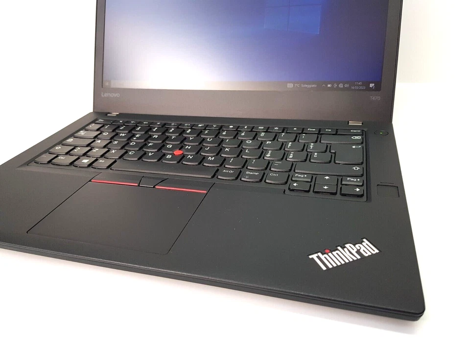 NOTEBOOK PC PORTATILE LENOVO T470 I5-7300U 16GB RAM 256GB SSD WIN 11 PRO HDMI - Immagine 4 di 4