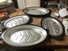 Vintage Nordic Ware Set Of (4) Steak Fajita Fish Platters USA