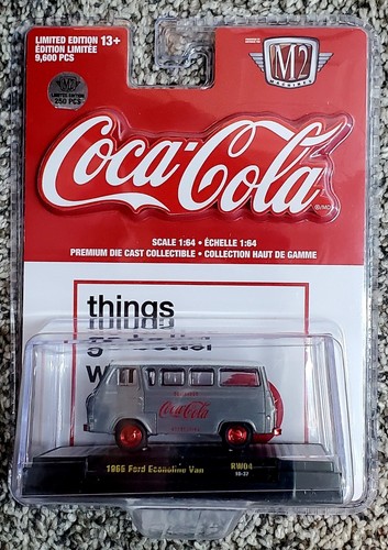 M2 MACHINES RAW CHASE Coca-Cola 1965 Ford Econoline Delivery Van 1/250 - Picture 1 of 6