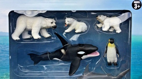 COLLECTA MINATURES SEALIFE COLLECTION OF WHALES, POLAR BEARS GIFT BOX # 89110 FS - Picture 2 of 6