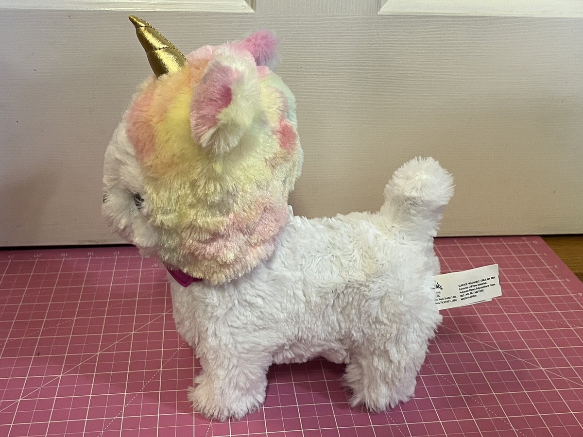 Barbie Walking Puppy Dog w Removable Unicorn Hood UNTESTED No Leash