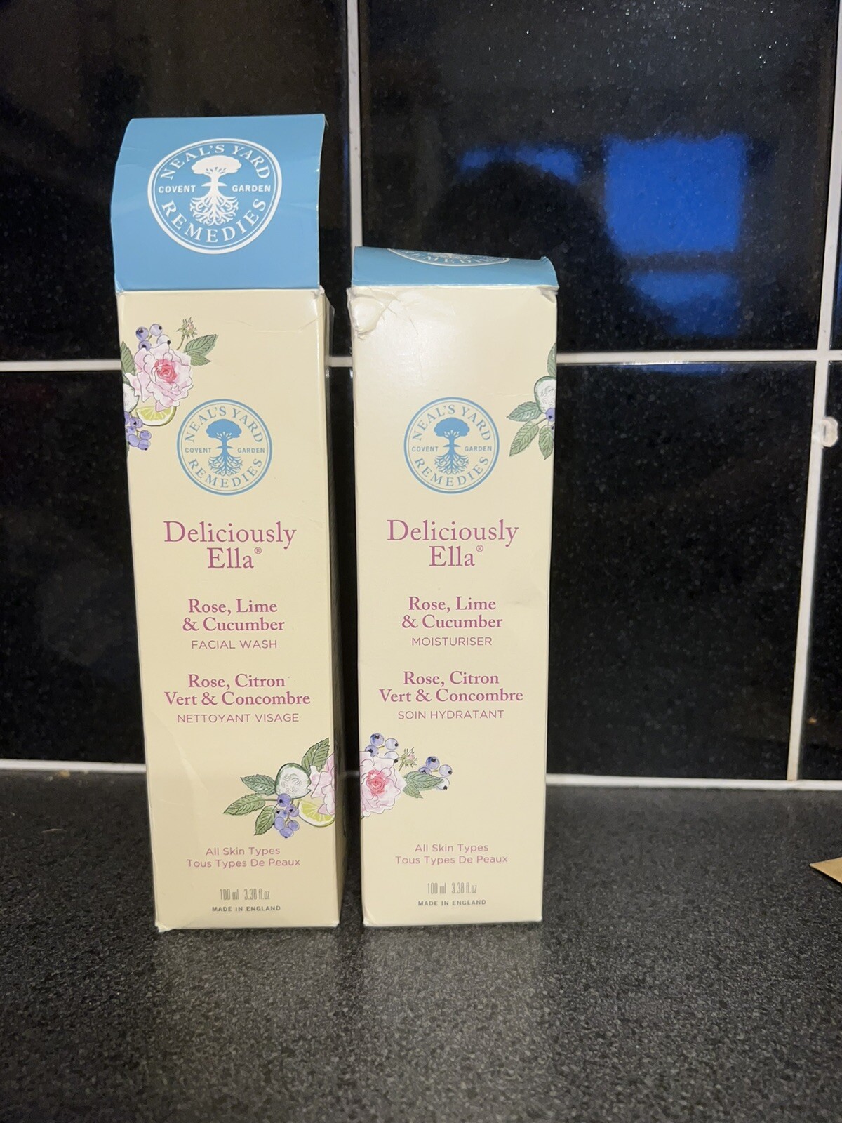 OOD Neals Yard Deliciously Ella Rose Lime Cucumber Facial Wash